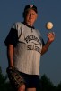 Mickey Werner, 90 year old, of Baldwin, poses for a photo at Salisbury Field on May 4, 2004 in East Meadow, New York. Werner pitches for the Freeport Segulls of the Freeport Recreation Center in a Senior Softball league. 