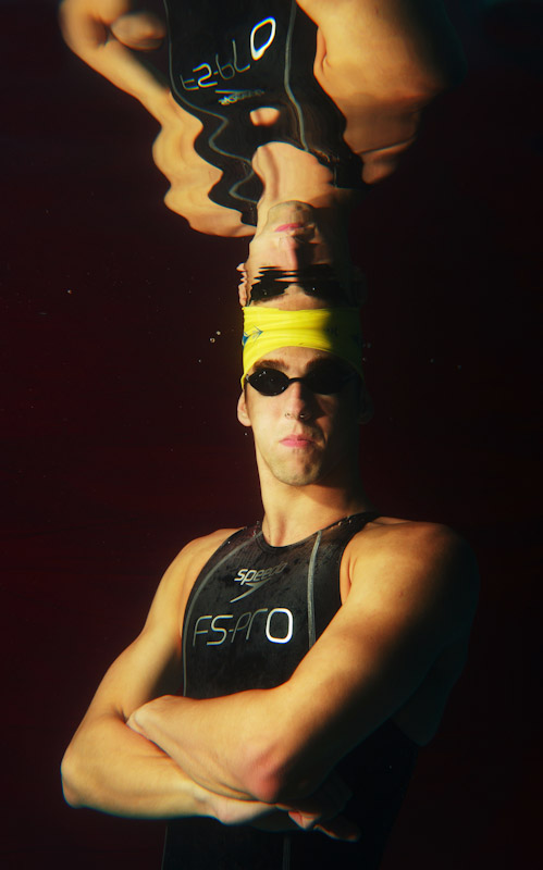 USA Olympic Gold Medalist Michael Phelps.  October 12, 2006 in Chelsea Piers in New York City.