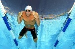 Brendan Hansen swims the 200 meter Breast stroke heats during The US Olympic Swimming Team Trials on July 10, 2004 Charter All Digital Aquatics Centre  in Long Beach, California