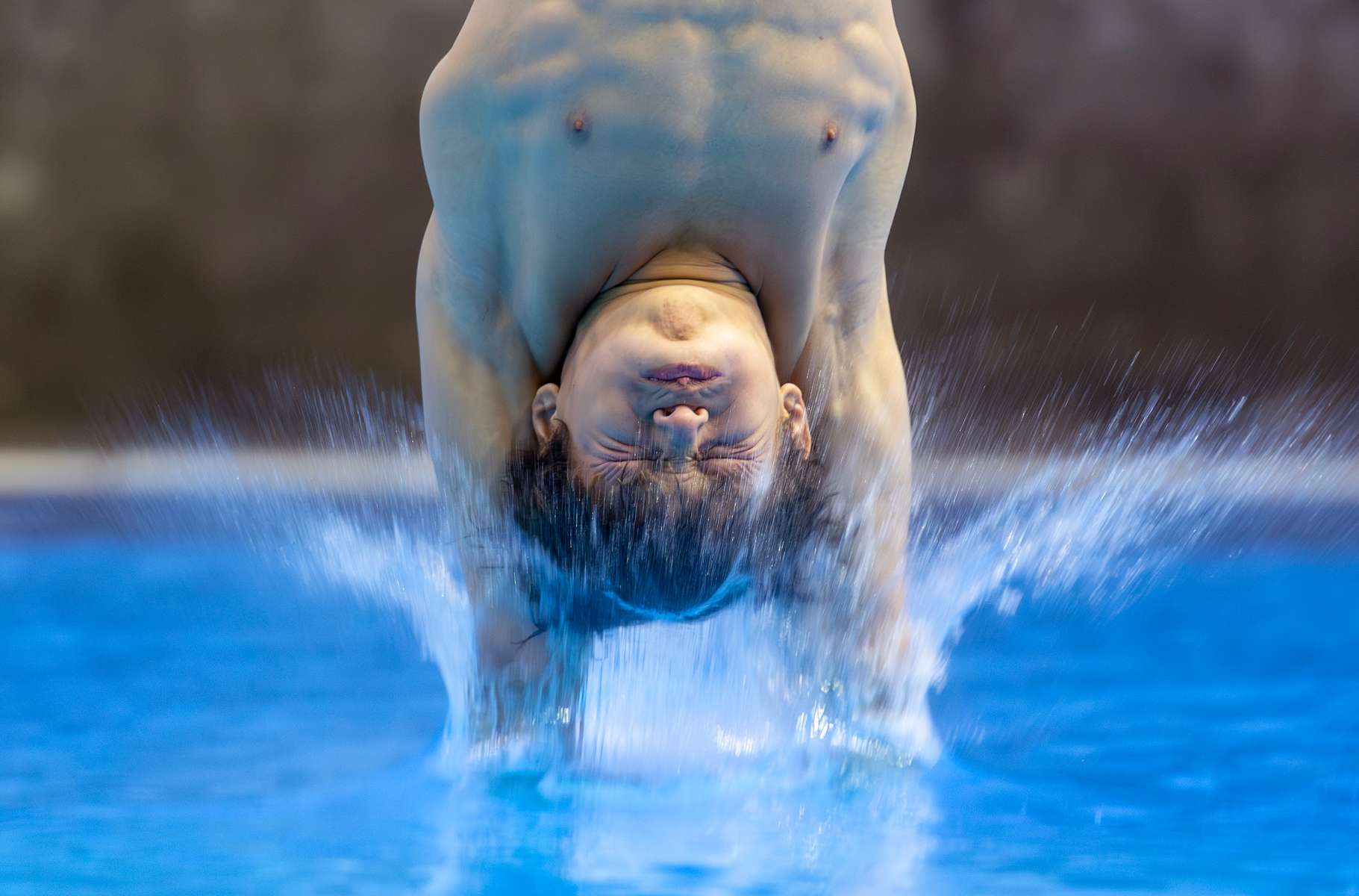 Santiago Choez  of Team Ecuador competes on Diving - Men's 10m Platform Final on Day 5 of Santiago 2023 Pan Am Games on October 25, 2023 in Santiago, Chile. 