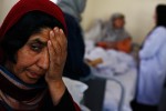 A mother of a patient at the women's psychiatric ward.  The women's psychiatric ward is equipped with 20 beds.  A medical staff mentioned that due to the 30 some years of war, PTSD is one of the main reasons for the psychiatric problems in Afghanistan.