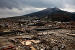 A view of Ofunato, Iwate after the earthquake