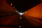A tunnel leading to northern Iwate prefecture, Japan, where effects of the massive earthquake/tsunami was felt.