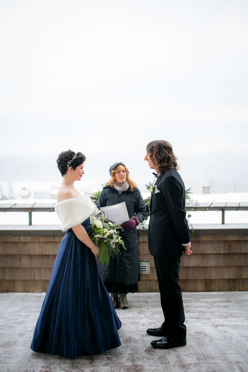 Tessa and Mike are wed at Mountain Top Inn, Chittenden VT. Wedding photography by Eve Event Photo.