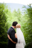 bride and groom at wedding in sunderland vermont. by vermont wedding photographers eve event photography
