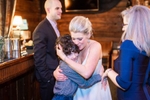 Megan and William Elope in Burlington Vermont, with their sun Chase. They held their ceremony in the fireside lounge at The Farmhouse Tap and Grill in Burlington, VT.