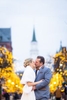 Megan and William Elope in Burlington Vermont, with their sun Chase. These portraits of them are at the top of Church Street in Burlington, Vermont.
