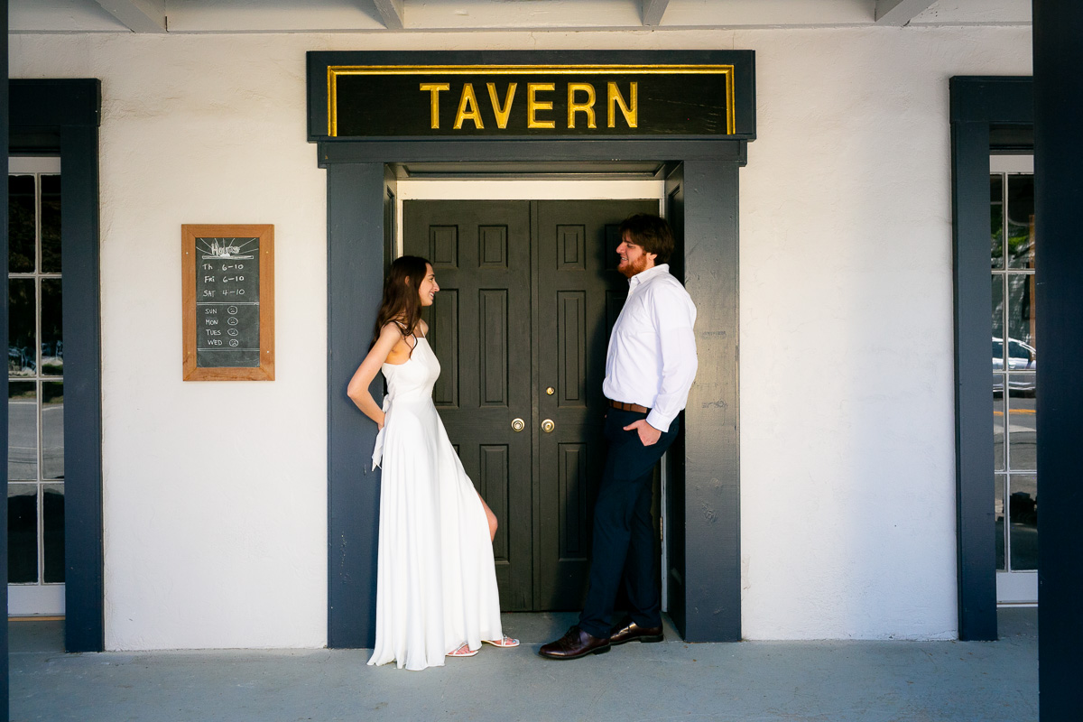 Brenna & Mack elope in Essex, NY. By wedding photographers eve event photo.