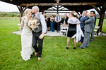 Kristin & Luke are wed at Boyden Valley Farm in Cambridge. By Vermont wedding photographers at Eve Event Photography