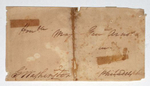 This is the only known document bearing the signatures of George Washington and Benedict ArnoldPen and iron gall inks on medium-weight, handmade laid paper. 3 1/2{quote} x 6 5/8{quote}Before treatment showing conidition issues including overall discoloration, surface grime, oxidized pressure sensitive tapes, oxidized animal glue, tears, and support losses.  Private Collection 