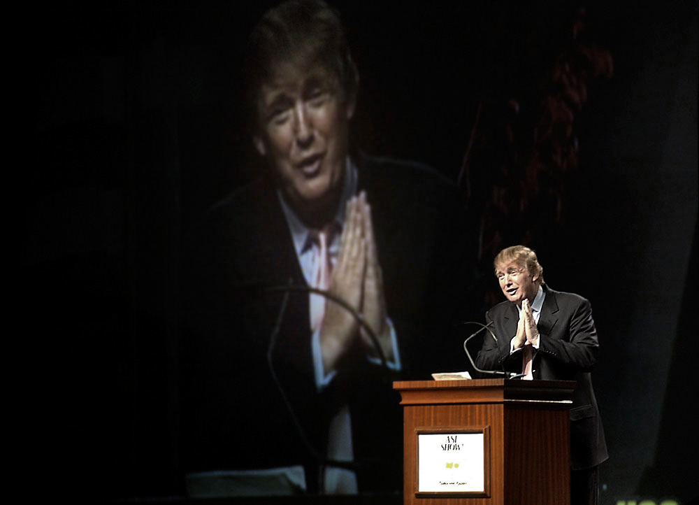 Donald Trump preaches the gospel of branding to the Advertising Specialty Institute.