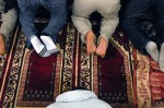 Men pray at the Islamic Center of Wallingford.