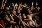 Fans get into it during a Dream Theater concert.