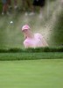 Paula Creamer hits out of a sand trap on the 16th hole during her victory over Karrie Webb in the HSBC Women's World Match Play Championships at Hamilton Farms Golf Club in Gladstone, New Jersey