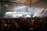DUBAI, UNITED ARAB EMIRATES - MAY 18:  Dubai’s first low cost carrier, flydubai, unveils the first of its 50 Boeing 737-800 NG aircrafts at the Airport Expo in Dubai on May 18, 2009.  (Randi Sokoloff / The National)  For Business/News