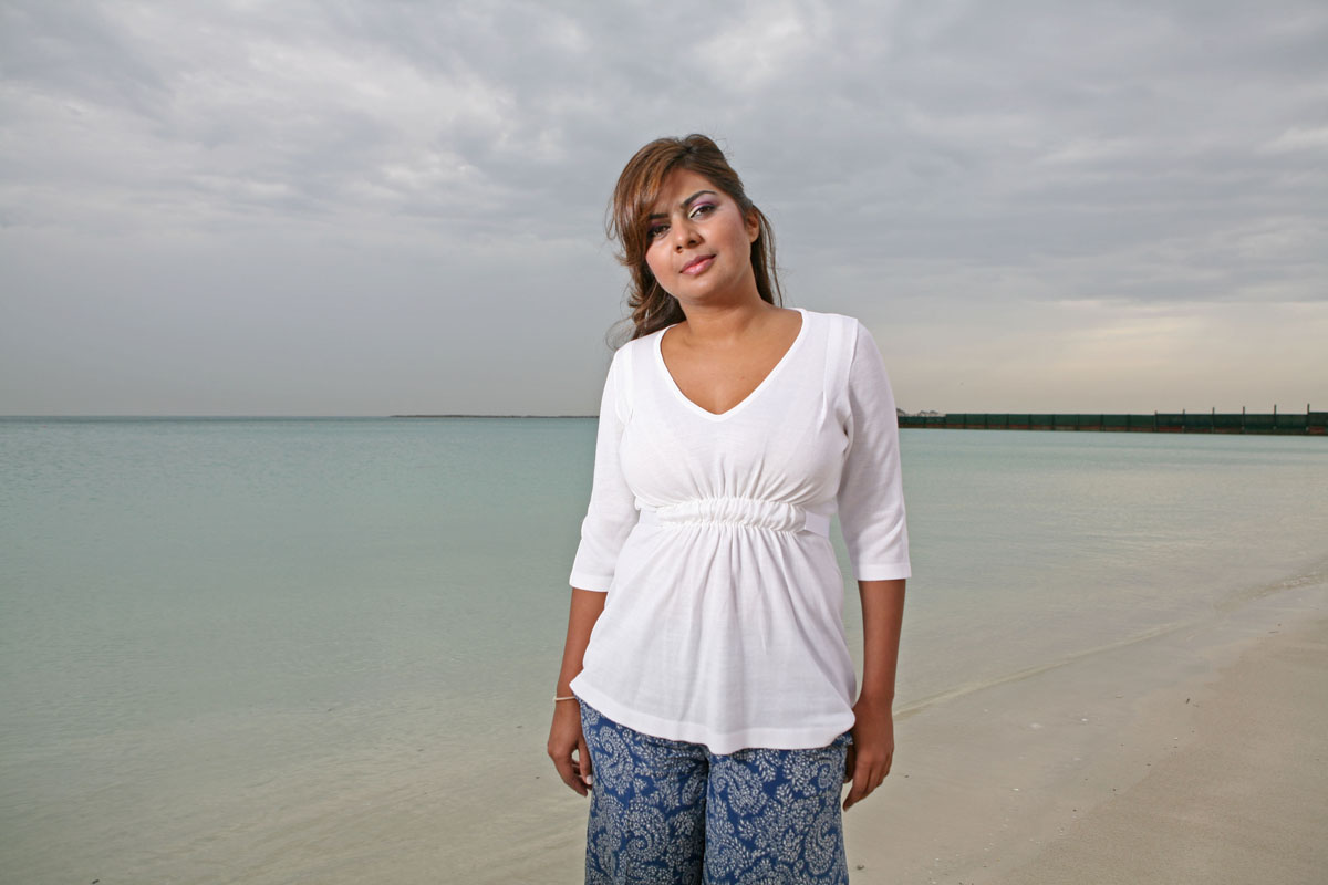 Fashion designer Zufi Alexander photographed at the Dubai Ladies Club on March 29, 2009.  