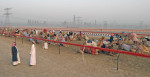Early morning at the Nad Al Sheba camel tracks in Dubai, UAE, December 29, 2006.