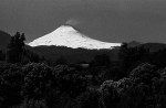 The Pucon volcano as seen from Conaripe. The region is well known for its high density of vulcanos aswell as its high seismic activity. The construction of dams in the area would increase the potential danger for the population in case of a violent earthquake.