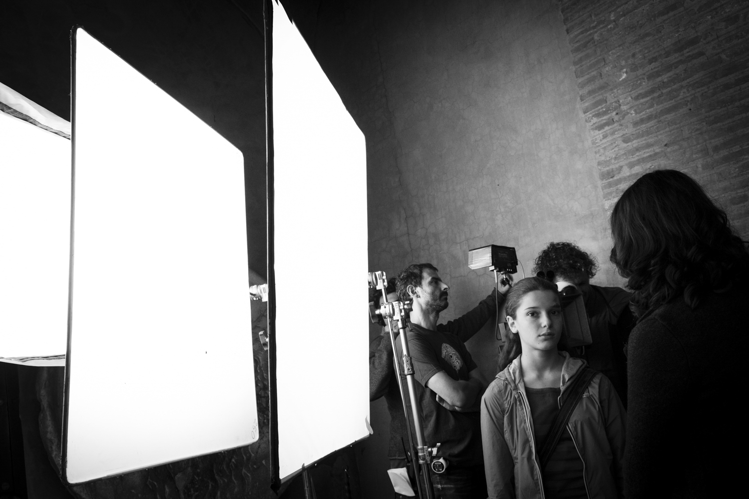 Still photos and backstage from the set of {quote}La Fuga (Girl in Flight) by italian film director Sandra Vannucchi. 