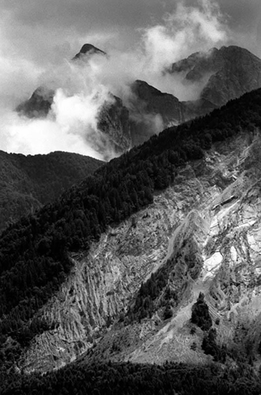 Part of the landslide on Monte Toc.