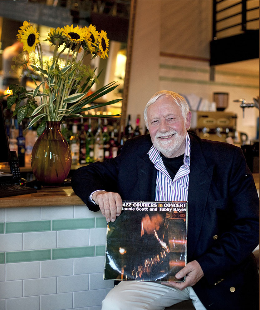 “It was one of my introductions to modern jazz in the early sixties when I found Ronnie Scott’s – the old Ronnie Scott’s club in London and Tubby Hayes and Jimmy Deuchar and all that.The Jazz Couriers followed and it was the first serious modern jazz – apart from the American greats that I listened to.Later in life when we started doing jazz in Southport The New Couriers that followed this band was a band that we featured several times and I was honoured and I was honoured to do so – it was great to keep the music alive.This is the Couriers in concert with Ronnie and Tuby, Terry Shannon, Phil Bates and Bill Eyden.And it didn’t get much better than this.I still listen to it – on vinyl, with all the crackles and it sounds absolutely brilliant.”Geoff Matthews: Salt, Liverpool, 28th June 2011The Jazz Couriers: The Jazz Couriers in Concert (Live at the Dominion Theatre) released 1958Southport Melodic Jazz