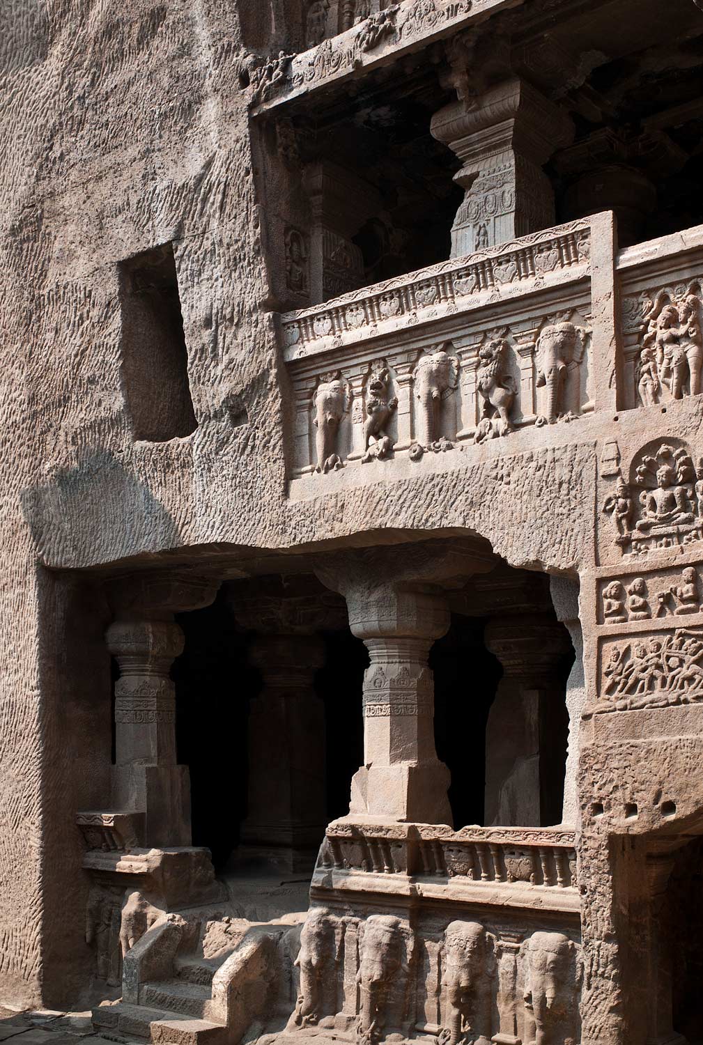 A miniature version of the Kailash temple