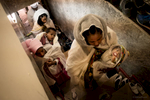 Ortodox Eritean Asylum seekers in a church in Tel Aviv 