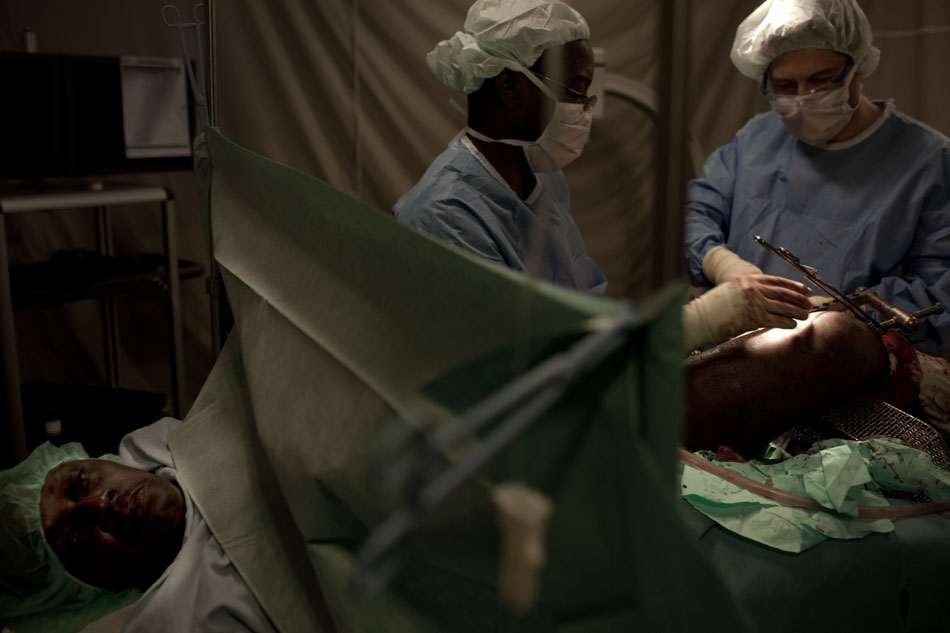 doctors without borders clinic, in Port Au Prince 