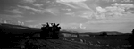 IDF Canon cross over a farmland during a training