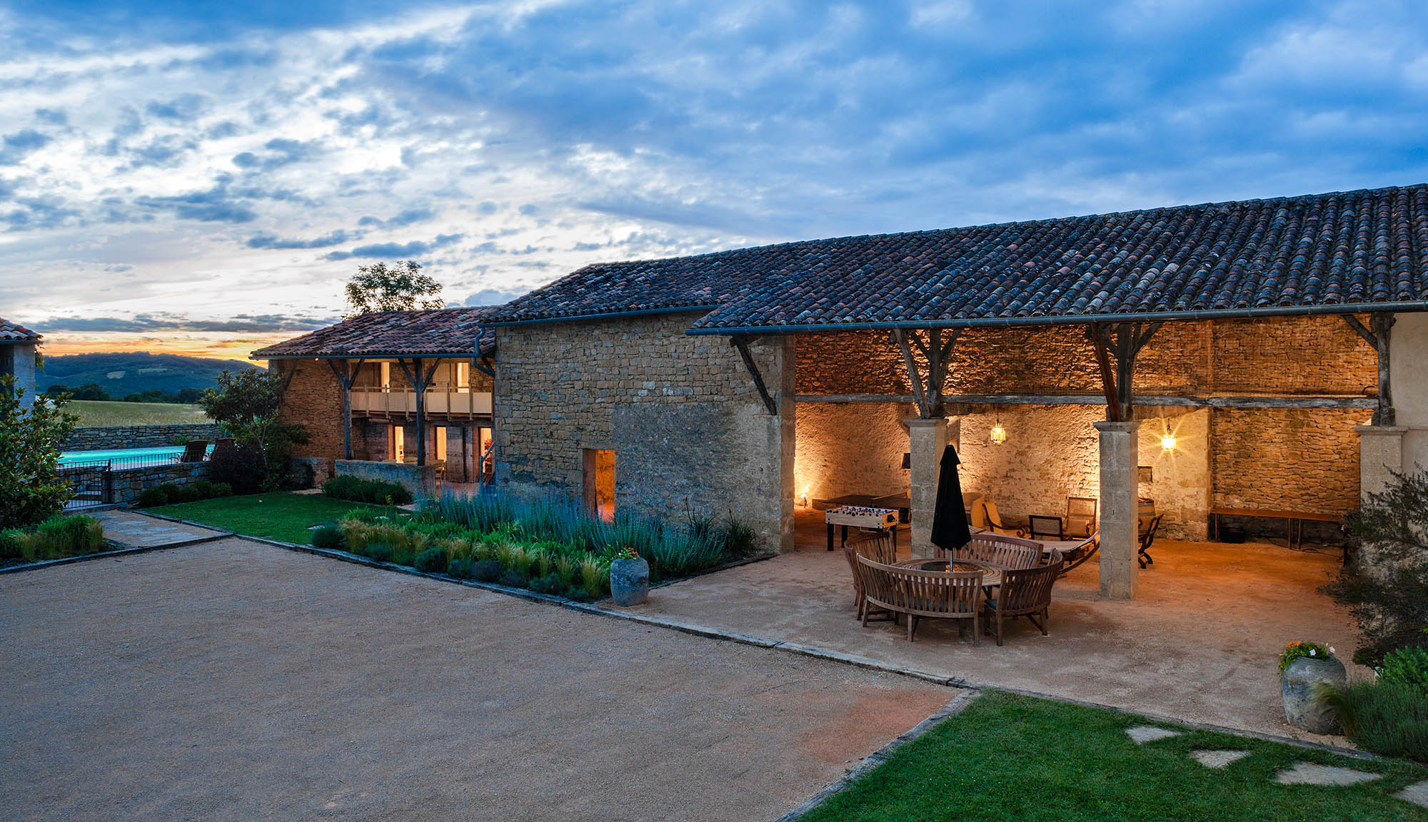 Conversion of existing barn into leisure area and adjoining self-contained house in picturesque French countryside.Client / Architect: Paul Davis