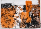 Mechthild HAGEMANN (b.1960)Donkey, Death and Tulips Acrylic and oil on canvas53 9/16 x 73 5/8 in. (136 x 187cm) 