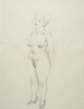 George GROSZ (1893 - 1959)Recto: Standing female NudeStehender weiblicher AktVerso: Bending Nude from the BackSich beugender RückenaktPencil, carpenter’s pen and charcoal on paper23 5/8 x 18 1/8 in (60 x 46,1 cm)Please click HERE for full fact sheet 