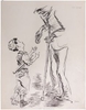 George GROSZ (1893-1959)Reed pen and pen and ink over light pencil23 3/8 x 18 1/8 in (59,3 x 46,1 cm)Signed and inscribedStamped on the reverse “GEORGE GROSZ NACHLASS” and numbered 4-72-3