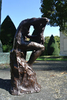 Auguste RODIN (1840-1917)Bronze 24 x 14,5 x 13,7 cmCast in 2002 by Fonte GodardInscribed A. Rodin, © by Musée Rodin and numbered 5/8, one of the eight examples numbered in Arabic numerals, dated and stamped with foundry mark PROVENANCEMusée Rodin, ParisAUTHENTICATIONA certificate of authenticity, signed by the Director of the Musée Rodin, is given to every purchaser of an original bronze by Auguste Rodin.NOTESThis small bronze, cast from a plaster original with very visible seams, probably represents the first phase of a work that was subsequently detached from the tall pedestal it had been placed on. Once removed, the figure was used on its own in many different ways, for example positioned against a plaster panel or attached to the neck of a small alabaster amphora. Combined with two other figures it became the starting point for a larger group, Jeune fille entre deux génies, or Les mauvais Génies, also exhibited in 1900. Its composition bears witness to the research Rodin had been carrying out on the geometrical structure of the human body; it perfectly illustrates the commentaries, published by Camille Mauclair in 1905, in which Rodin observes: {quote}My art arises out of architecture and geometry. A body is a building and a polyhedron.{quote}