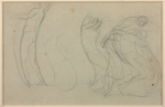 Auguste RODIN (1840-1917)Pen and brown ink on wove paperVerso: pencil on paper37.3 x 24.4 cm