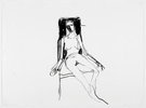 Tracey EMIN (b. 1963)Lonely Chair drawing Igouache on paper101.5 x 137 cm (paper)110.5 x 150.5 x 5.1 cm (framed)EXHIBITEDTracey Emin - Egon Schiele, “Where I Want to Go{quote}, Leopold Museum, Vienna, Austria from April 23 – September 19, 2015.LITERATUREKarol Winiarczyk, Tracy Emin | Egon Schiele. Where I Want To Go, Vienna, 2015, p. 110Tracey Emin is known for her autobiographical and confessional artwork.  She shares with Louise Bourgeois the use of art as therapy, and her work has been analyzed within the context of early adolescent and childhood abuse, as well as sexual assault.  At the age of 13 she suffered an unreported rape, and after graduating from the Royal Academy of Art in 1989, she had two traumatic abortions, which led her to destroy all the art she had produced in graduate school.  She later described the period as {quote}emotional suicide.{quote} Using her own life experiences, Tracey Emin often reveals painful situations with brutal honesty and poetic humor. She uses art to make a story out of her own history and to break out of the prison of her negative experiences. By externalizing her past, she confronts it and thus transforms a personal experience into a shared one that touches the viewer, creating intimacy and universality. Emin works in many media, including painting, sculpture, drawing, embroidery, neon, and performance art.  Her latest foray into performance-art-as-therapy might be her recent marriage to a “beautiful, ancient stone” that lives under an olive tree in the garden of her studio in the south of France.  As reported in The Art Newspaper, when asked what this union meant, Emin replied:“It just means that at the moment I am not alone; somewhere on a hill facing the sea, there is a very beautiful ancient stone, and it’s not going anywhere. It will be there, waiting for me.”