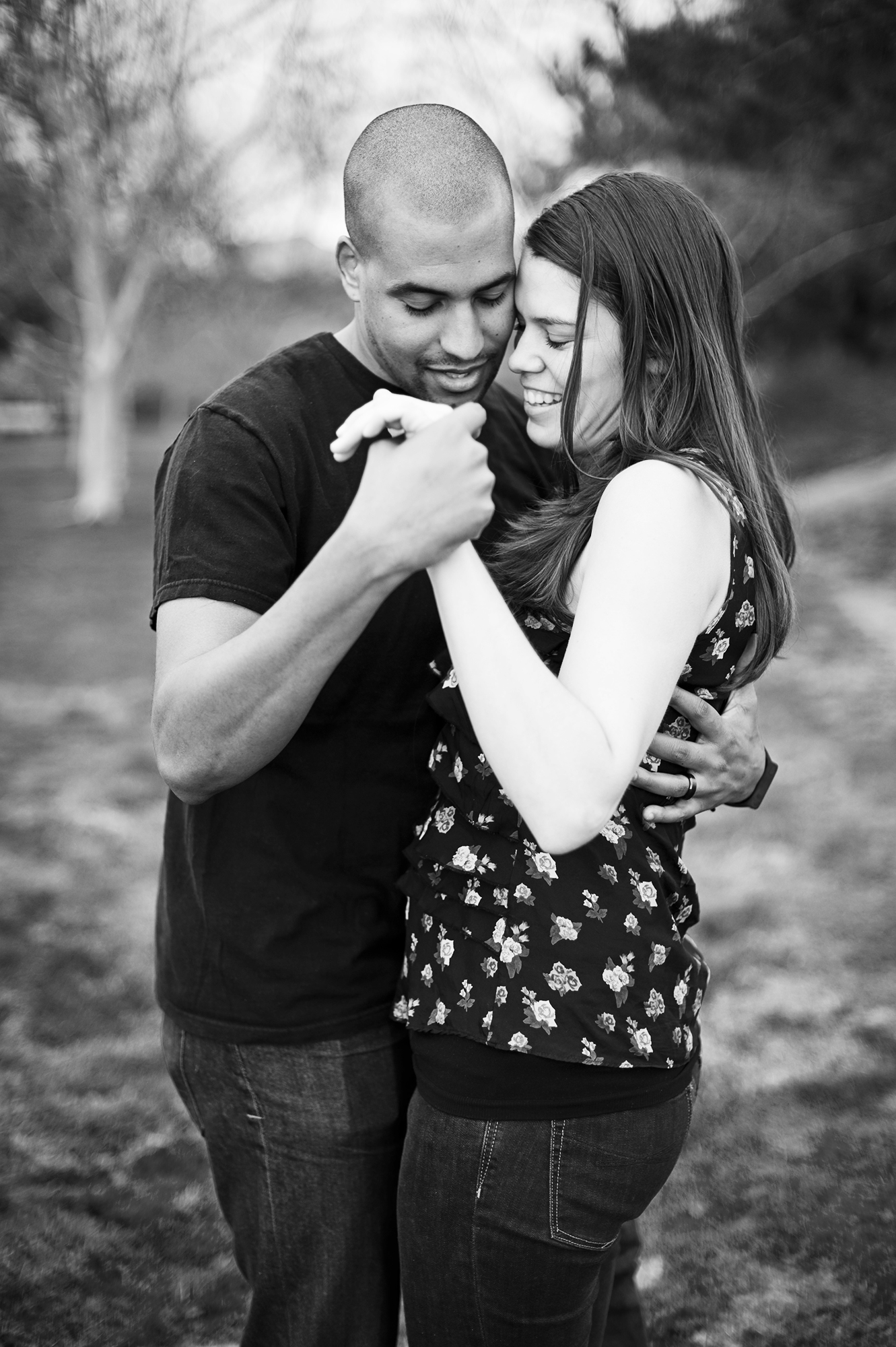 Donald Hawthorne, 29, from Mission Viejo, Calif., is with his wife, Amber Hawthorne, 29, from Mission Viejo, Calif., celebrating the upcoming birth of their first child in their own backyard of Mission Viejo, Calif., on Sunday, March 3, 2013.  Mrs. Hawthorne is currently fifteen weeks pregnant. Mr. Hawthorne said, {quote}Being able to raise a child in a godly household is why I am most excited about having a baby with my wife.{quote} 