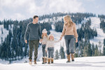 Winter family photo session Tahoe
