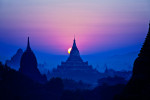Sunset in Bagan, Burma 