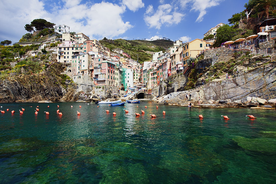 The deep blue in the Cinque Terre