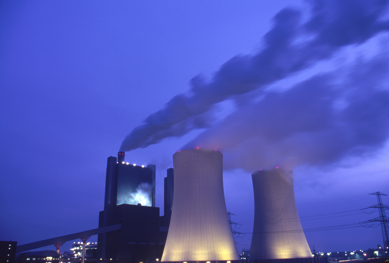The Schkopau power station in Saxony-Anhalt, germany, has a 916 megawatt capacity and burns brown lignite coal
