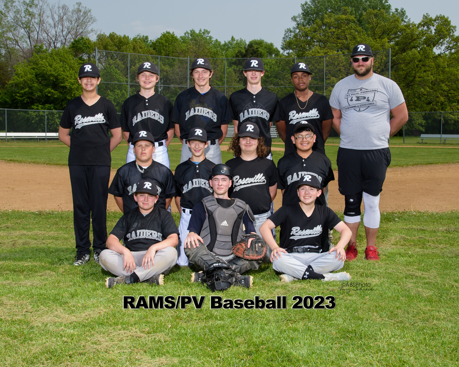 May 22, 2023; Roseville, Minnesota, USA; RAMS Baseball Portraits at RAMS;  (Photo credit: Anthony Brett SchreckAnthony Brett Schreck)RAMS Baseball Portraits