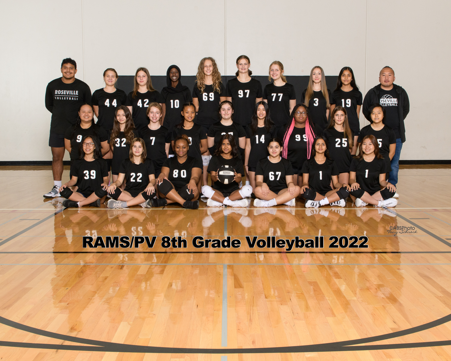 September 28, 2022; Roseville, Minnesota, USA; RAMS Volleyball Portraits at RAMS;  (Photo credit: {photog}Anthony Brett Schreck)RAMS Volleyball Portraits