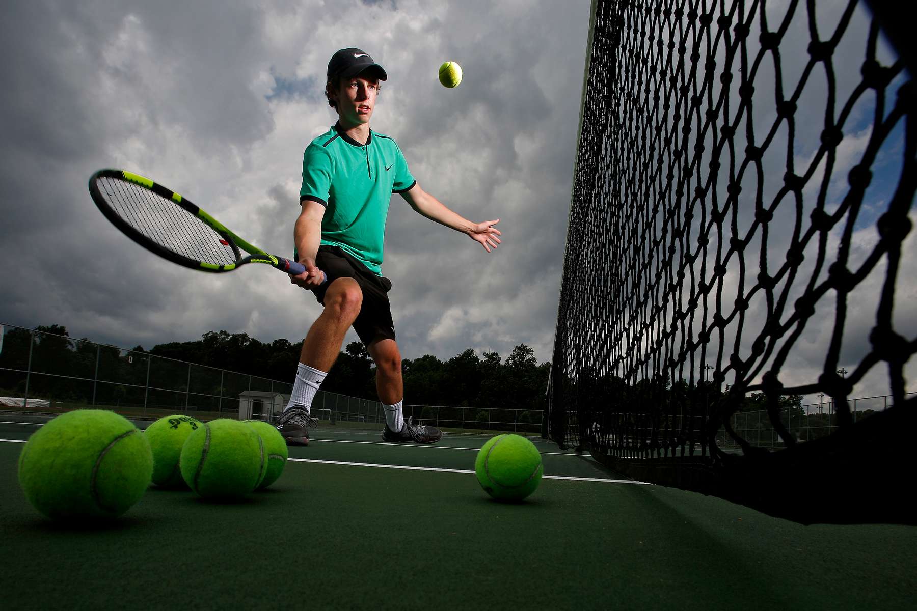 Jamestown's Grayson DeBerry is the Daily Press Boys tennis athlete of the year. 