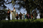 Chief G. Anne Richardson of the Rappahannock Tribe performs a ceremonial blessing before the start of Wednesday's event celebrating seven Virginia Tribes who recently received federal recognition October 3, 2018. “This is liberty for us. This is justice for us,” Richardson said. “And we’re finally seeing the promises that are inherent in our constitution that we’ve been left out of all these years.”