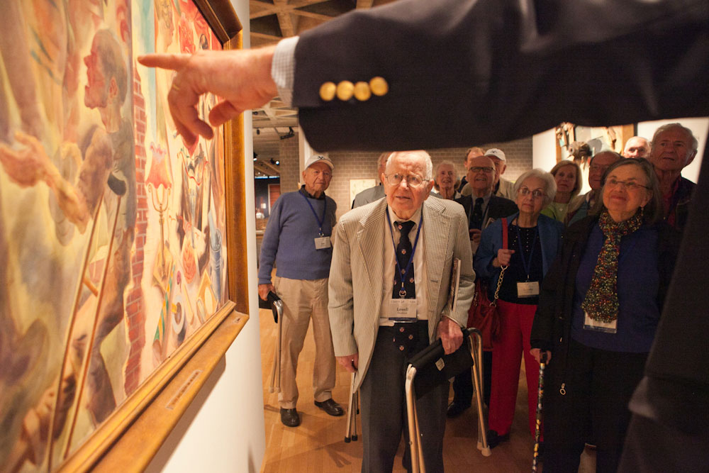 Touring the Yale Art Gallery at their 65th reunion at Yale University. Yale Alumni Magazine