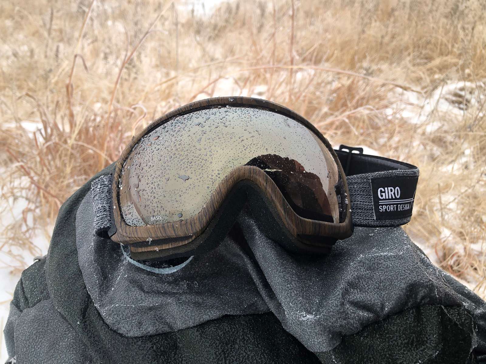 The freezing rain melted on my goggles.