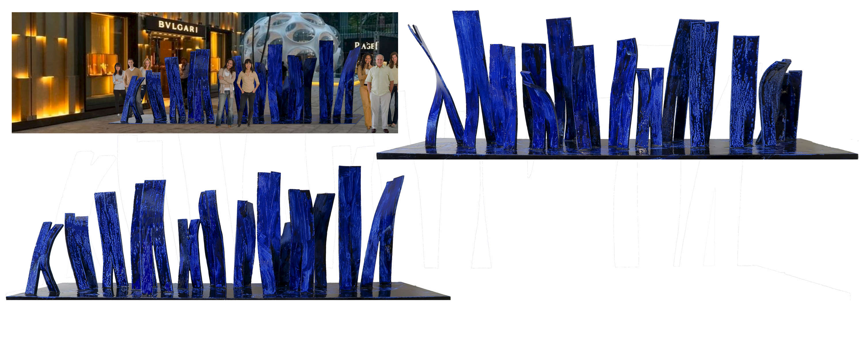 Proposal for a temporary installation at miami Design District