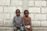 01-25-10  Port Au Prince, Haiti - Deskl: FOR - Slug: - ORPHANS  -  The Edmonds brothers: Enso, 8 and Edno, 6. - Ozier Muhammad/The New York Times