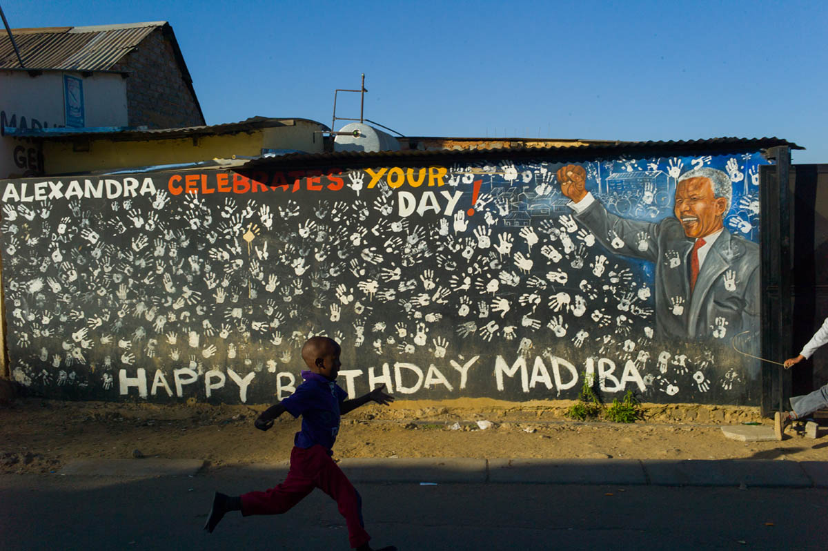 This is the historic Nelson Mandela home site.  Located just on the other side of this mural.  Mr. Mandela is now recognized as the founding father of South Arica. This the first place Mandela called home in greater Johannesburg after he left his birthplace, the Eastern Cape in the 1940s. 